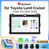 Junsun Autoradio Junsun Wireless CarPlay Android Auto per Toyota Land Cruiser Prado (J120) 2002-2009 con ventola di raffreddamento integrata, navigatore GPS Android, lettore multimediale, WiFi, DSP, RDS, BT,