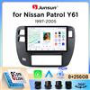 Junsun Autoradio Junsun Wireless CarPlay Android Auto per Nissan Patrol (Y61) 1997-2013 con ventola di raffreddamento integrata, navigatore GPS Android, lettore multimediale, WiFi, DSP, RDS, BT, SWC, schermo