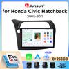 Junsun Autoradio Junsun Wireless CarPlay Android Auto per Honda Civic Hatchback Mk8 (FN/FK) 2005-2011 con ventola di raffreddamento integrata, navigatore GPS Android, lettore multimediale, WiFi, DSP, RDS,