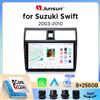 Junsun Autoradio Junsun Wireless CarPlay Android Auto per Suzuki Swift Mk2 (RS) 2004-2010 con ventola di raffreddamento integrata, navigatore GPS Android, lettore multimediale, WiFi, DSP, RDS, BT, SWC,
