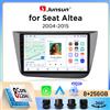 Junsun Autoradio Junsun Wireless CarPlay Android Auto per SEAT Altea / Toledo Mk3 (5P) 2004-2015 con ventola di raffreddamento integrata, navigatore GPS Android, lettore multimediale, WiFi, DSP, RDS, BT,