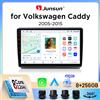 Junsun Autoradio Junsun Wireless CarPlay Android Auto per Volkswagen (VW) Caddy Mk3 (2K) 2004-2015 con ventola di raffreddamento integrata, navigatore GPS Android, lettore multimediale, WiFi, DSP, RDS, BT,