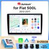 Junsun Autoradio Junsun Wireless CarPlay Android Auto per Fiat 500L (330) 2012-2017 con ventola di raffreddamento integrata, navigatore GPS Android, lettore multimediale, WiFi, DSP, RDS, BT, SWC, schermo