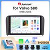 Junsun Autoradio Junsun Wireless CarPlay Android Auto per Volvo S80 Mk1 (P2) 1998-2006 con ventola di raffreddamento integrata, navigatore GPS Android, lettore multimediale, WiFi, DSP, RDS, BT, SWC, schermo