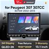 Junsun 13.1″ QLED Wireless CarPlay Android Auto Autoradio per Peugeot 307 CC SW 2002-2013 Sistemi intelligenti DSP SWC RDS GPS FM