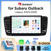 Junsun Autoradio Junsun Wireless CarPlay Android Auto per Subaru Legacy / Outback Mk4 (BL/BP) 2003-2009 con ventola di raffreddamento integrata, navigatore GPS Android, lettore multimediale, WiFi, DSP, RDS,