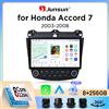 Junsun Autoradio Junsun Wireless CarPlay Android Auto per Honda Accord Mk7 (CL/CN/CM) 2003-2008 con ventola di raffreddamento integrata, navigatore GPS Android, lettore multimediale, WiFi, DSP, RDS, BT, SWC,