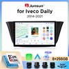 Junsun Autoradio Junsun Wireless CarPlay Android Auto per Iveco Daily Mk6 2014-2021 con ventola di raffreddamento integrata, navigatore GPS Android, lettore multimediale, WiFi, DSP, RDS, BT, SWC, schermo