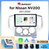 Junsun Autoradio Junsun Wireless CarPlay Android Auto per Nissan NV200 / Evalia (M20) 2009-2021 con ventola di raffreddamento integrata, navigatore GPS Android, lettore multimediale, WiFi, DSP, RDS, BT, SWC,