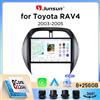 Junsun Autoradio Junsun Wireless CarPlay Android Auto per Toyota RAV4 Mk2 (XA20) 2000-2005 con ventola di raffreddamento integrata, navigatore GPS Android, lettore multimediale, WiFi, DSP, RDS, BT, SWC,