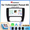 Junsun Autoradio Junsun Wireless CarPlay Android Auto per Volkswagen (VW) Passat (B5.5/3BG) 2000-2005 con ventola di raffreddamento integrata, navigatore GPS Android, lettore multimediale, WiFi, DSP, RDS,