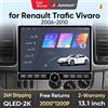 Junsun 13.1″ QLED Wireless CarPlay Android Auto Autoradio per Renault Trafic Vivaro 2006-2010 Sistemi intelligenti DSP SWC RDS