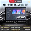 Junsun 13.1″ QLED Wireless CarPlay Android Auto Autoradio per Peugeot 308 S 2013-2017 Sistemi intelligenti DSP SWC RDS GPS FM BT