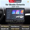 Junsun 13.1″ QLED Wireless CarPlay Android Auto Autoradio per Skoda Octavia 2 2008-2013 Sistemi intelligenti DSP SWC RDS GPS FM