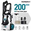 YOFIDRA Idropulitrice Elettrica ad Alta Pressione 200 Bar 2200W, Pistola a Spruzzo per Lavaggio Auto e Giardino, Regolabile da 0 a 180° ° Ugello Regolabile