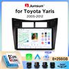 Junsun Autoradio Junsun Wireless CarPlay Android Auto per Toyota Yaris Mk2 (XP90) 2005-2013 con ventola di raffreddamento integrata, navigatore GPS Android, lettore multimediale, WiFi, DSP, RDS, BT, SWC,
