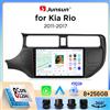 Junsun Autoradio Junsun Wireless CarPlay Android Auto per Kia Rio Mk3 (UB) 2011-2017 con ventola di raffreddamento integrata, navigatore GPS Android, lettore multimediale, WiFi, DSP, RDS, BT, SWC, schermo