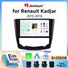 Junsun Autoradio Junsun Wireless CarPlay Android Auto per Renault Kadjar (HA/HL) 2015-2018 con ventola di raffreddamento integrata, navigatore GPS Android, lettore multimediale, WiFi, DSP, RDS, BT, SWC,