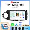 Junsun Autoradio Junsun Wireless CarPlay Android Auto per Toyota Yaris (XP130) 2011-2017 con ventola di raffreddamento integrata, navigatore GPS Android, lettore multimediale, WiFi, DSP, RDS, BT, SWC,