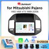Junsun Autoradio Junsun Wireless CarPlay Android Auto per Mitsubishi Pajero Mk3 (V60/V70) 1999-2006 con ventola di raffreddamento integrata, navigatore GPS Android, lettore multimediale, WiFi, DSP, RDS, BT,
