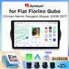 Junsun Autoradio Junsun Wireless CarPlay Android Auto per Fiat Fiorino / Qubo / Citroen Nemo / Peugeot Bipper 2008-2017 con ventola di raffreddamento integrata, navigatore GPS Android, lettore multimediale,