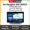Junsun Autoradio Junsun 13.1 Pollici QLED Android con CarPlay Wireless per Peugeot 307 307CC 307SW 2002-2013, Sistemi Intelligenti DSP SWC