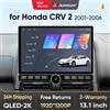 Junsun 13.1″ QLED Wireless CarPlay Android Auto Autoradio per Honda CR-V 2 2001-2006 Sistemi intelligenti DSP SWC RDS GPS FM BT