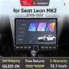 Junsun 13.1″ QLED Wireless CarPlay Android Auto Autoradio per SEAT Leon Mk2 2005-2012 Sistemi intelligenti DSP SWC RDS GPS FM BT