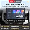 Junsun 13.1″ QLED Wireless CarPlay Android Auto Autoradio per Mitsubishi Outlander 2 Citroen C-Crosser 2005-2011 DSP SWC RDS GPS