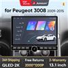 Junsun 13.1″ QLED Wireless CarPlay Android Auto Autoradio per Peugeot 3008 2009-2015 Sistemi intelligenti DSP SWC RDS GPS FM BT