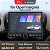 Junsun 13.1″ QLED Wireless CarPlay Android Auto Autoradio per Opel Insignia 2013-2017 Sistemi intelligenti DSP SWC RDS GPS FM BT