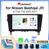 Junsun Autoradio Junsun Wireless CarPlay Android Auto per Nissan Qashqai (J11) / X-Trail (T32) 2013-2017 con ventola di raffreddamento integrata, navigatore GPS Android, lettore multimediale, WiFi, DSP, RDS,