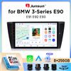 Junsun Autoradio Junsun Wireless CarPlay Android Auto per BMW Serie 3 (E90/E91/E92/E93) 2005-2013 con ventola di raffreddamento integrata, navigatore GPS Android, lettore multimediale, WiFi, DSP, RDS, BT,