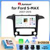 Junsun Autoradio Junsun Wireless CarPlay Android Auto per Ford S-MAX Mk1 (WA6) 2006-2015 con ventola di raffreddamento integrata, navigatore GPS Android, lettore multimediale, WiFi, DSP, RDS, BT, SWC,