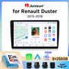 Junsun Autoradio Junsun Wireless CarPlay Android Auto per Renault Duster Mk1 (Facelift) 2015-2021 con ventola di raffreddamento integrata, navigatore GPS Android, lettore multimediale, WiFi, DSP, RDS, BT,