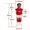 NONE Figurine di Ricambio Ecologiche 5529 per Giocatori di Calcio Balilla, Accessori Durevoli per Tavolo da Calcio Balilla da Interno