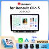 Junsun Autoradio Junsun Wireless CarPlay Android Auto per Renault Clio V (BF) 2019-2022 con ventola di raffreddamento integrata, navigatore GPS Android, lettore multimediale, WiFi, DSP, RDS, BT, SWC, schermo