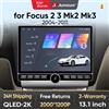 Junsun 13.1″ QLED Wireless CarPlay Android Auto Autoradio per Ford Focus Mk2 Mk3 2004-2011 Sistemi intelligenti DSP SWC RDS GPS