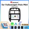 Junsun Autoradio Junsun Wireless CarPlay Android Auto per Volkswagen (VW) Polo Mk4 (Typ 9N/9N3) 2001-2009 con ventola di raffreddamento integrata, navigatore GPS Android, lettore multimediale, WiFi, DSP,