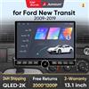 Junsun 13.1″ QLED Wireless CarPlay Android Auto Autoradio per Ford Transit 2009-2019 Sistemi intelligenti DSP SWC RDS GPS FM BT