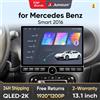 Junsun 13.1″ QLED Wireless CarPlay Android Auto Autoradio per Smart Fortwo 453 2014-2020 Sistemi intelligenti DSP SWC RDS GPS FM