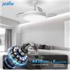Jelena Lampada da Soffitto Jelena con Ventilatore, Pale Retrattili Intelligenti, Ventilatore Elettrico Domestico Dimmerabile con Telecomando, Luce LED per Soggiorno