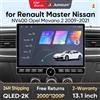 Junsun 13.1″ QLED Wireless CarPlay Android Auto Autoradio per Renault Master Nissan NV400 Opel Movano 2 2009-2021 DSP SWC RDS
