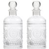 SHERCHPRY Set 2 Pezzi Bottiglie in Vetro da 200ml per Diffusore Aromi, Contenitori per Aromaterapia e Design Vintage per Casa e Studio