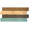 Raw Wood - Testiera letto King Size in legno massello 180x80 cm Stile Nordico Fatto a mano in Spagna - Higashi Colors