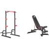 Adidas Rack per Squat Adidas Power Rack + Panca Multiposizione Adidas Utillity