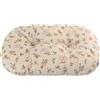 LUNA E TEO Luna&Teo Cuscino Ovale Trapuntato Flowers Beige 80CM