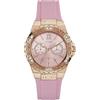 GUESS Orologio Analogico al Quarzo Giapponese Donna con Cinturino in Silicone U1053L3