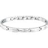 Morellato Bracciale Uomo in Acciaio, Collezione MOTOWN, Idee Regalo Fidanzato, Amico, Papà - SALS107