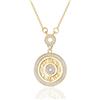 Vxddy Donna Collana Moderni Numeri Romani Ciondolo Collane 18K Oro Placcato Argento Sterling Gioielli